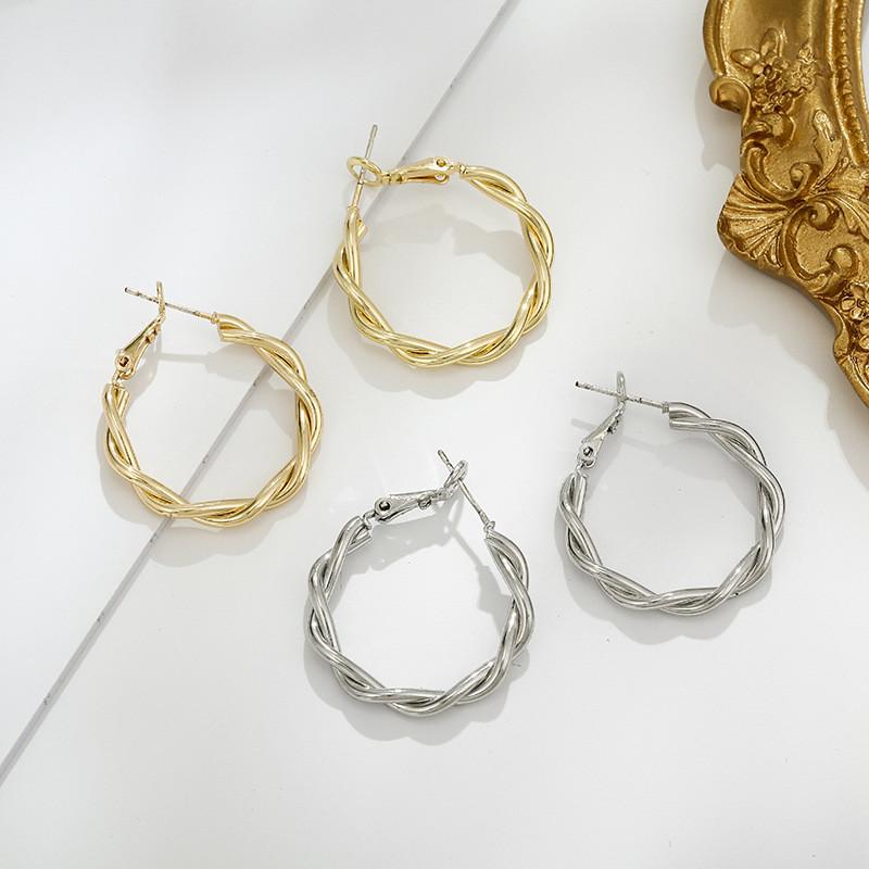 Hoop & Huggie Simple Stylish Twisted Earrings Sterling Silver Hypoallergenic For Women Girls Delicate Jewelry GiftHoop
Hoop & Huggie Simple Stylish Twisted Earrings Sterling Silver Hypoallergenic For Women Girls Delicate Jewelry GiftHoop