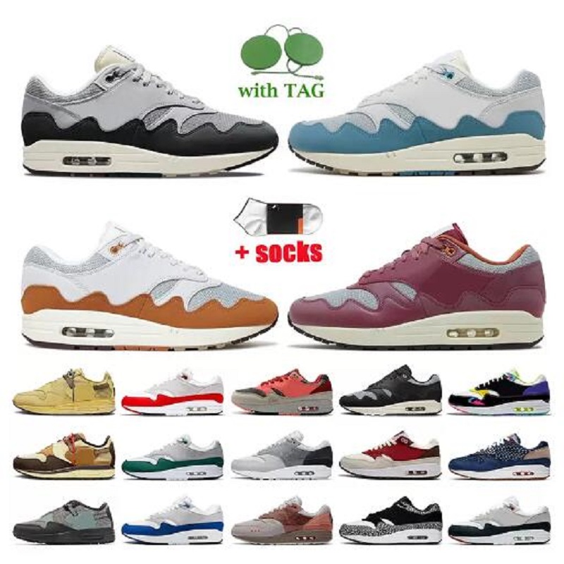 Top Quality OG Cushion 1 Mens Running Shoes Patta Waves Black Grey Noise Aqua Monarch Sean Wotherspoon London Men Women Designer Sneakers Trainer, # 17
Top Quality OG Cushion 1 Mens Running Shoes Patta Waves Black Grey Noise Aqua Monarch Sean Wotherspoon London Men Women Designer Sneakers Trainer, # 17