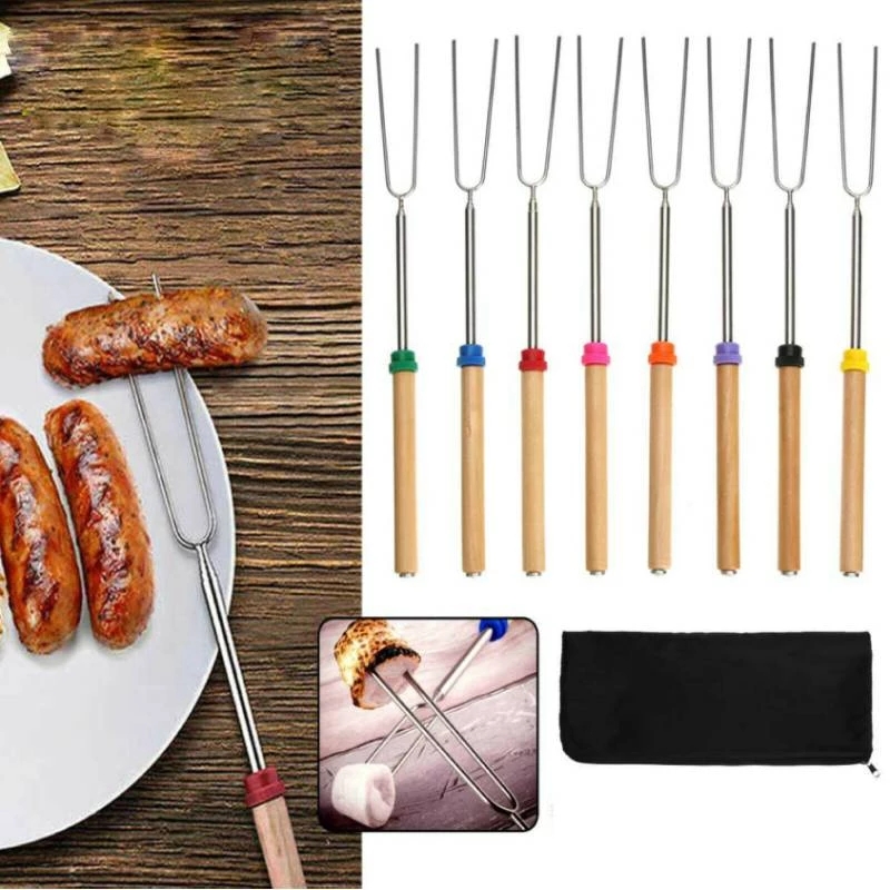 Safer Stainless Steel BBQ Marshmallow Roasting Sticks Extending Roaster Telescoping for Home Kitchen Backyard BBQ, As pic
Safer Stainless Steel BBQ Marshmallow Roasting Sticks Extending Roaster Telescoping for Home Kitchen Backyard BBQ, As pic