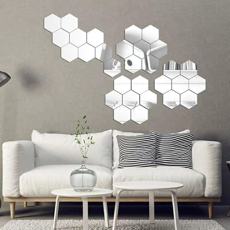 Mirrors 12pcs Hexagonal Dimensional Mirror Wall Removable Stickers DIY Decorations Living-Room Decal Art Ornaments For Home DecorMirrors
Mirrors 12pcs Hexagonal Dimensional Mirror Wall Removable Stickers DIY Decorations Living-Room Decal Art Ornaments For Home DecorMirrors