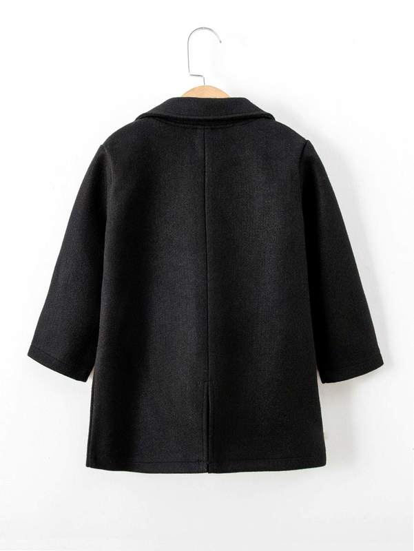 Toddler Boys Lapel Collar Overcoat SHE
