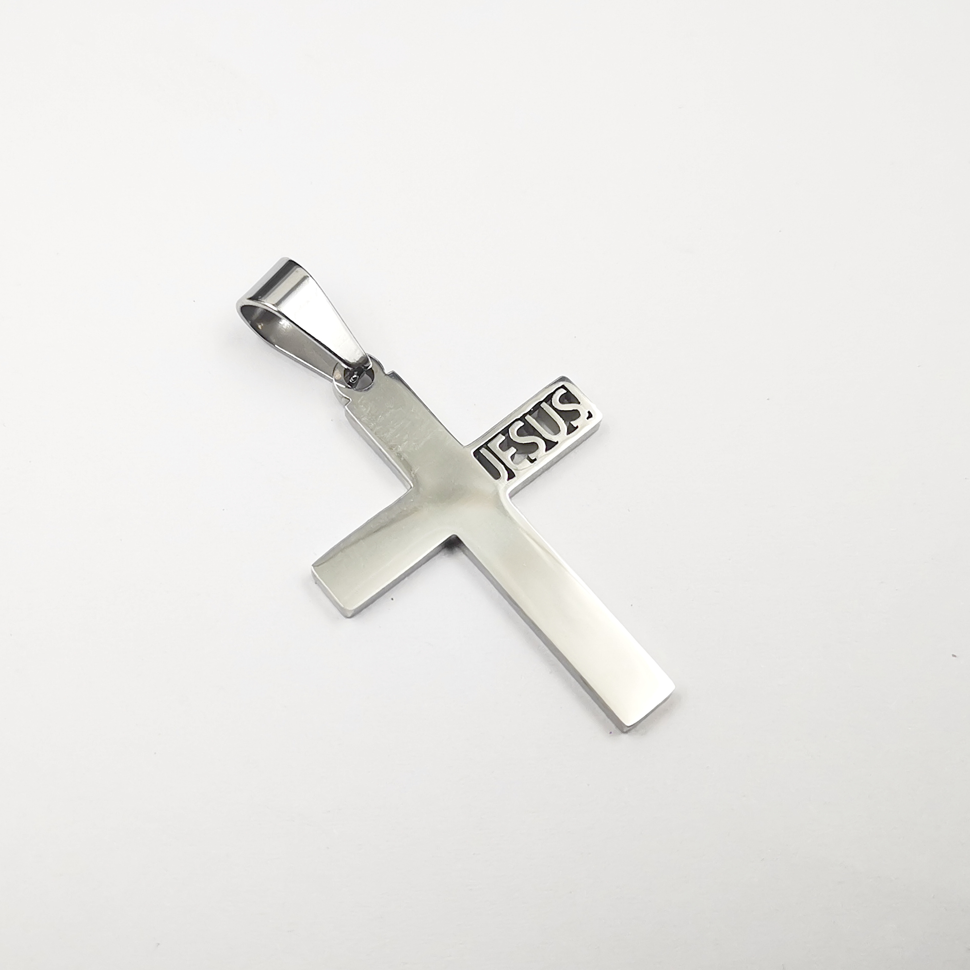 5pcs Lot In Bulk Jesus Christ Crucifix Cross Pendant Charm Religious Jewelry Silver Stainless Steel Pendants For Mens