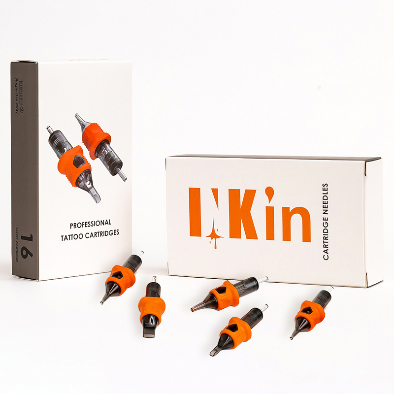 INKIN Silicone Tattoo Cartridge Needles RL RS MC M1 Tattoo Needles Safety Membrane for Tattoo Cartridge Machines 16Pcs/Box 220726