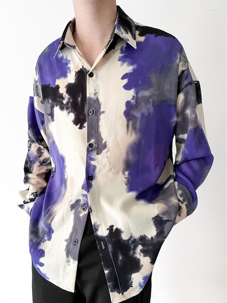 Men's Casual Shirts Spring High Fashion Retro Korean Ice Silk Contrast Color Loose Shirt Men's Long Sleeve 2022 Male Tops ShirtsMen's El, Blue
Men's Casual Shirts Spring High Fashion Retro Korean Ice Silk Contrast Color Loose Shirt Men's Long Sleeve 2022 Male Tops ShirtsMen's El, Blue