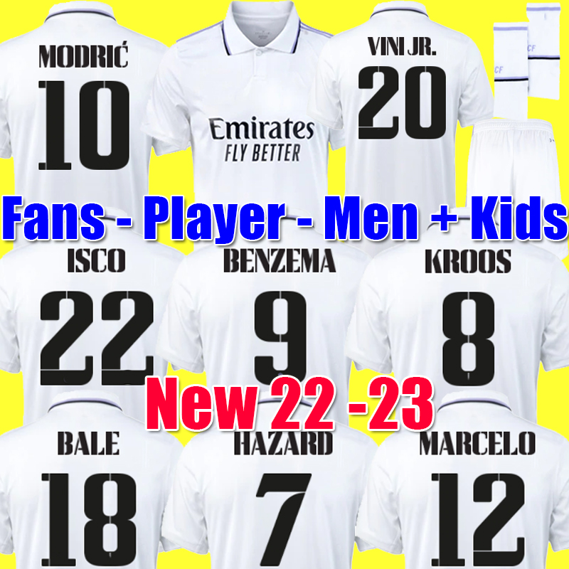 2022 2023 home away 120th BENZEMA soccer jerseys 21 22 23 football shirt VINI JR ALABA HAZARD ASENSIO MODRIC MARCELO camiseta men kids kit Sets 2021 2022 rEAL mADRIds, Men away player
2022 2023 home away 120th BENZEMA soccer jerseys 21 22 23 football shirt VINI JR ALABA HAZARD ASENSIO MODRIC MARCELO camiseta men kids kit Sets 2021 2022 rEAL mADRIds, Men away player