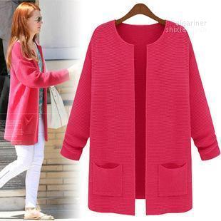 Wholesale- Spring Fashion Loose Women Sweater Female O-Neck Knitted Coat Women's Slim Air Conditioning Cardigan Casual Long Sleeve Tops Olga, Rose red
Wholesale- Spring Fashion Loose Women Sweater Female O-Neck Knitted Coat Women's Slim Air Conditioning Cardigan Casual Long Sleeve Tops Olga, Rose red
