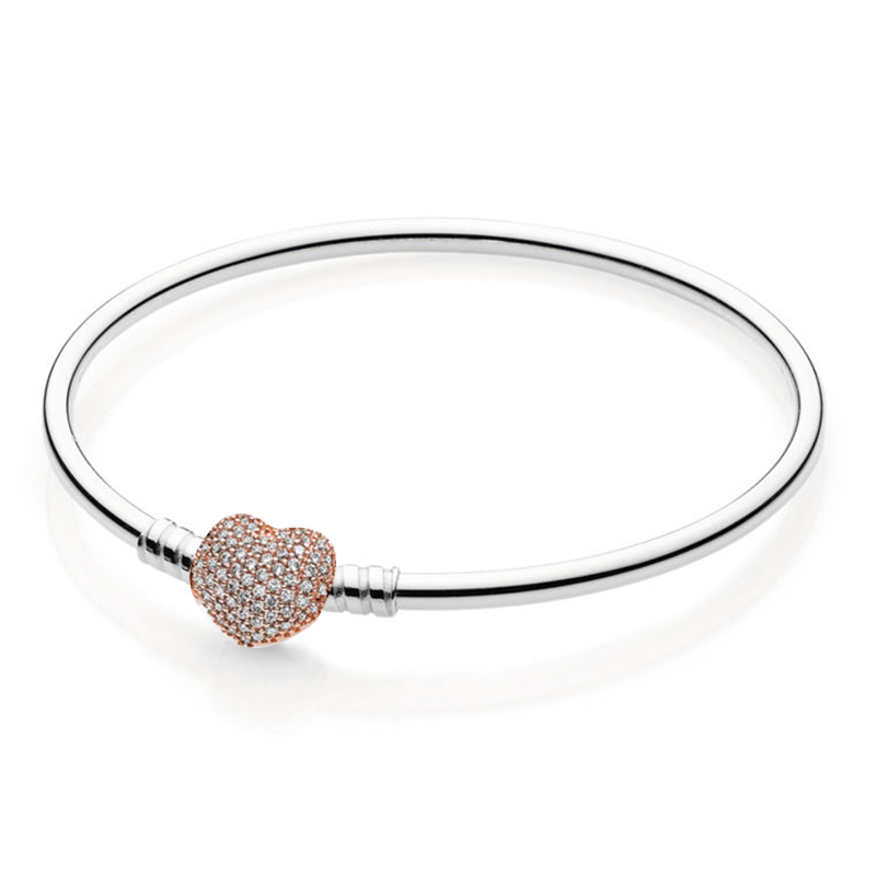 New Popular High Quality 925 Sterling Silver Forever Love Charm Bracelet For Women S925 Snake DIY Beads Beautiful Bracelet Jewelry Special Offer