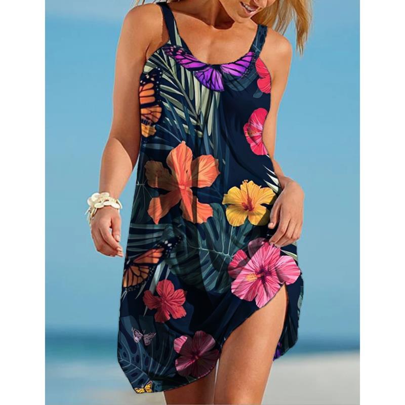 Casual Dresses Tropic Plant Floral Dress Women's Fashion Sleeveless Strap Summer Midi Boho Sexy Beach Evening Party HemCasual, Aqdws107883sj2063
Casual Dresses Tropic Plant Floral Dress Women's Fashion Sleeveless Strap Summer Midi Boho Sexy Beach Evening Party HemCasual, Aqdws107883sj2063