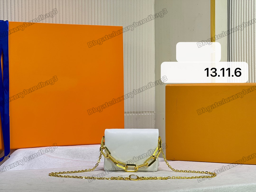 COUSSIN BB Mini Women Designers Bag Embossed Puffed Gold-Color Chain Carry Purse Clutch Crossbody Handbag Shoulerbag M85112, Color 1#
COUSSIN BB Mini Women Designers Bag Embossed Puffed Gold-Color Chain Carry Purse Clutch Crossbody Handbag Shoulerbag M85112, Color 1#
