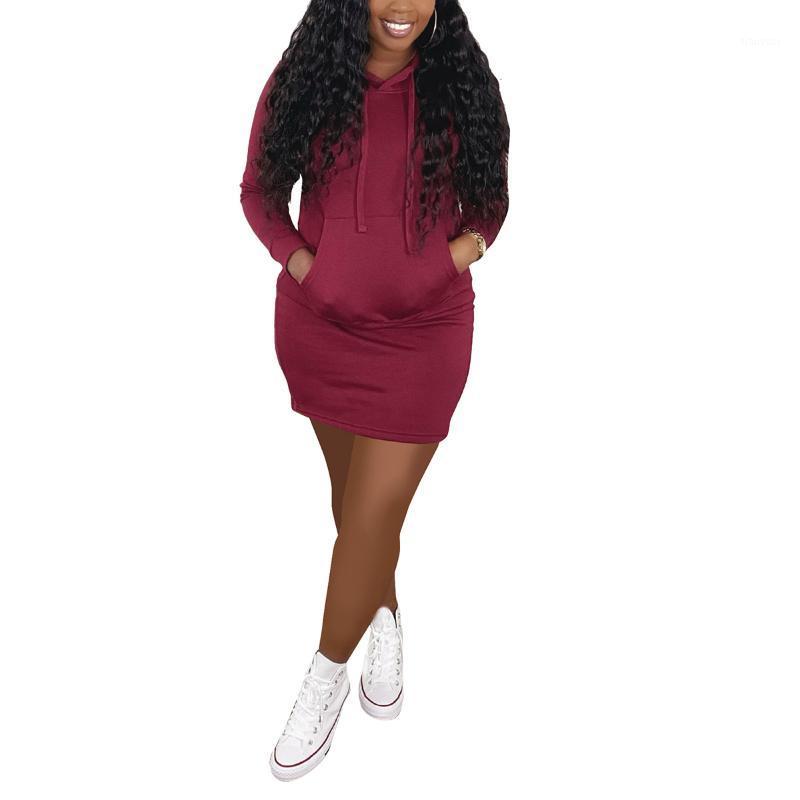 Women Drawstring Hooded Sweatshirt Dress, Solid Color Long Sleeve Hoodies Dress With Pockets Women' & Sweatshirts, Black
Women Drawstring Hooded Sweatshirt Dress, Solid Color Long Sleeve Hoodies Dress With Pockets Women' & Sweatshirts, Black