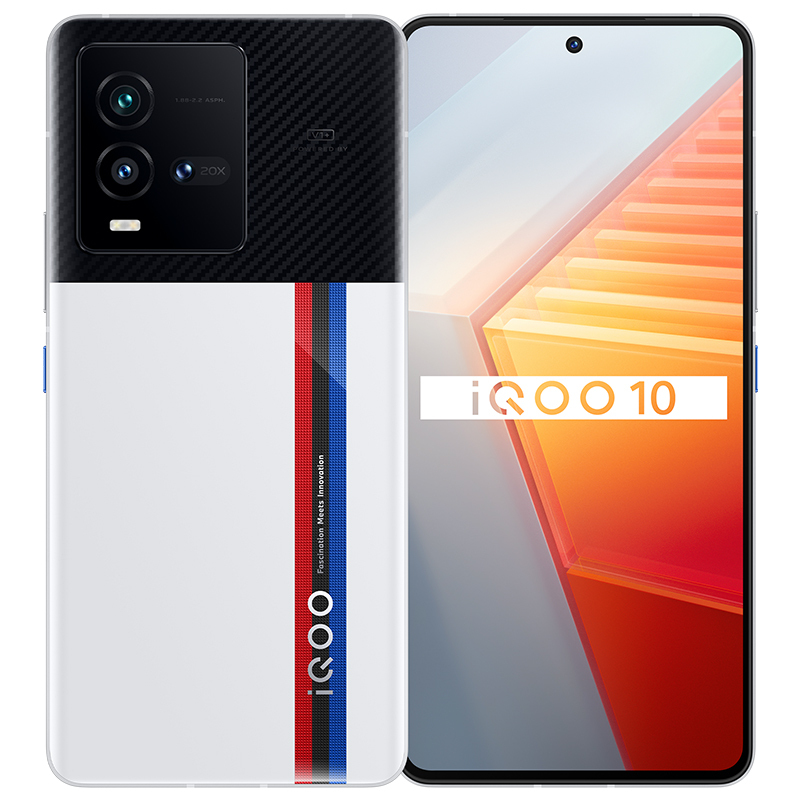 Original Vivo IQOO 10 5G Mobile Phone 8GB 12GB RAM 256GB 512GB ROM Snapdragon 8 Plus Gen 1 50MP AF Android 6.78" AMOLED Full Screen Fingerprint I
