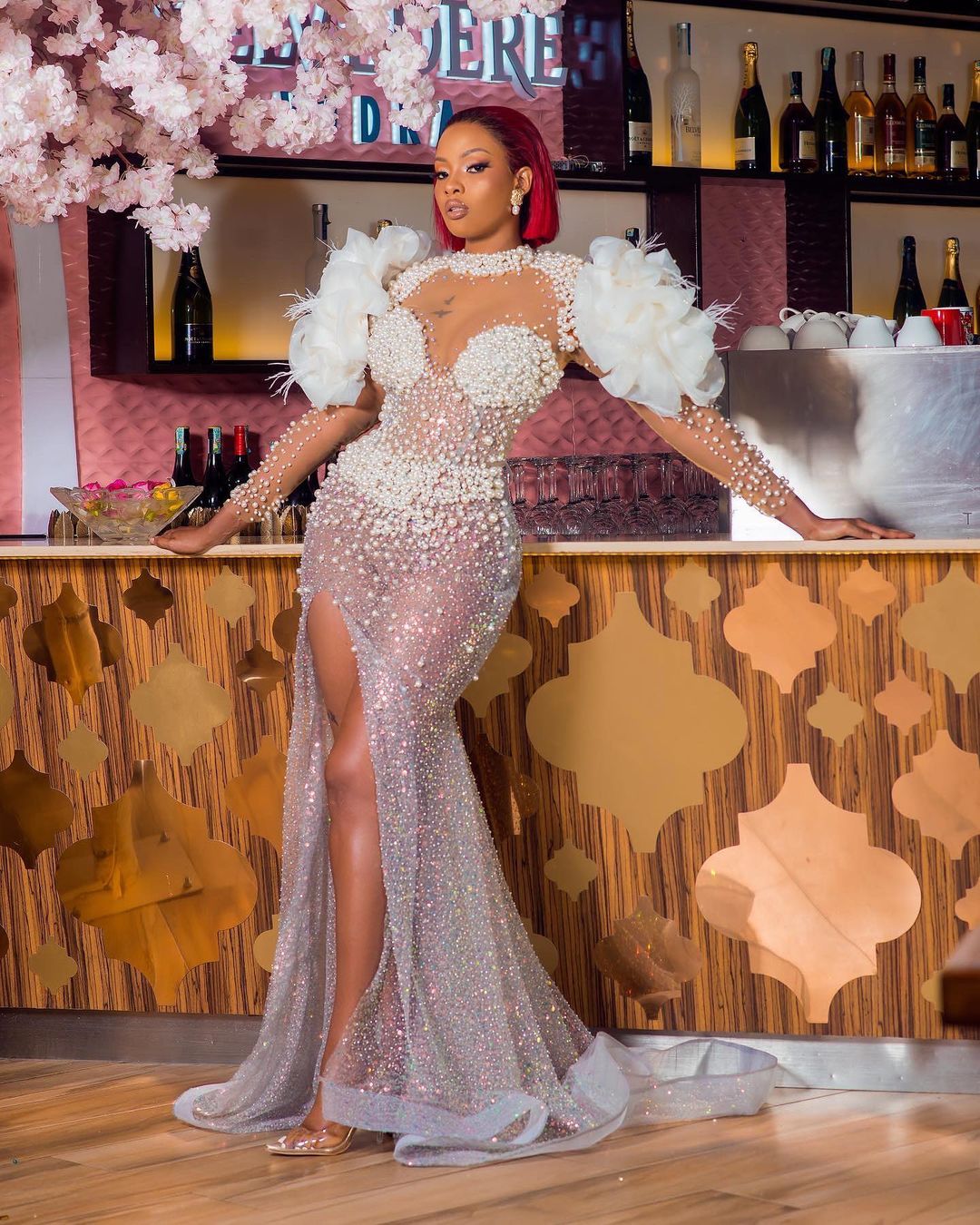 2022 Plus Size Arabic Aso Ebi Luxurious Mermaid Sparkly Wedding Dress Sequined Lace Bridal Gowns Dresses ZJ765