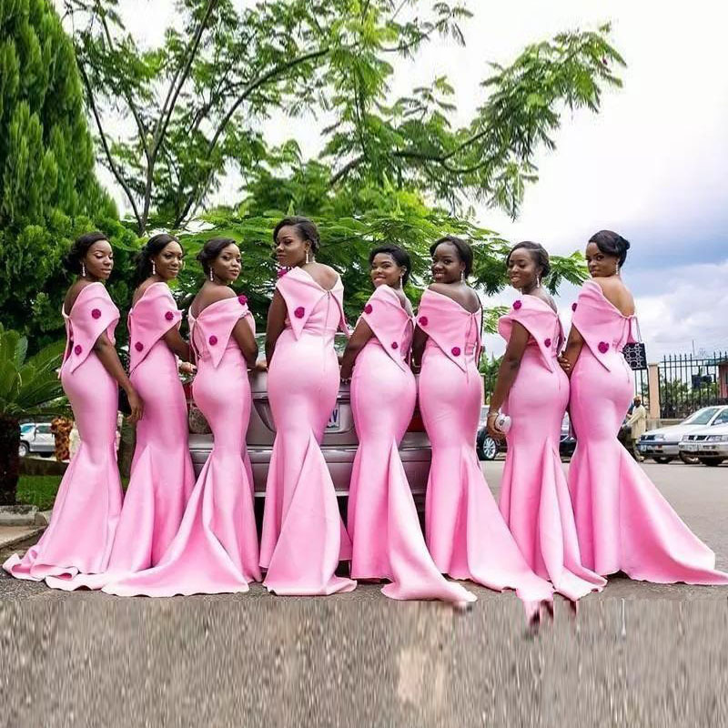 Pink Bridesmaid Dresses Long Mermaid Beads Off Shoulder maid of honor Plus Size Custom Made Wedding Party Guest Gowns
Pink Bridesmaid Dresses Long Mermaid Beads Off Shoulder maid of honor Plus Size Custom Made Wedding Party Guest Gowns