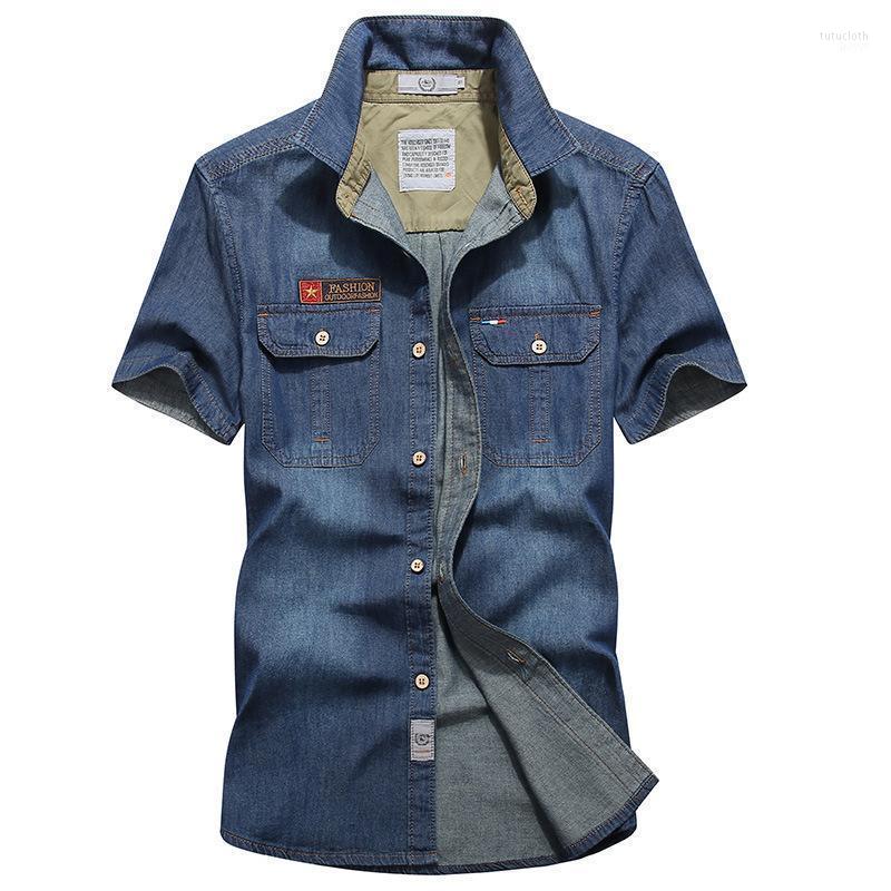 Men's Casual Shirts Oversize 4XL Cotton Denim Blue For Short Sleeves 2022 Summer Design Style Fashion ClothingMen's, 3106 1
Men's Casual Shirts Oversize 4XL Cotton Denim Blue For Short Sleeves 2022 Summer Design Style Fashion ClothingMen's, 3106 1