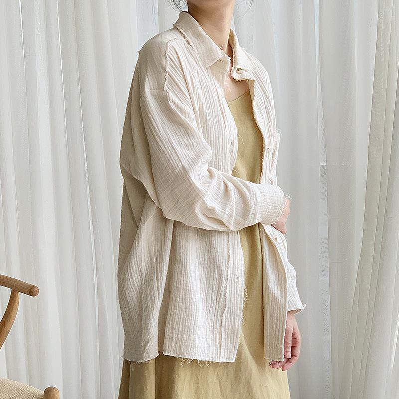 Women's Blouses & Shirts FairyNatural Ladiess Loose Fold Texture Simple Tops And Korean Solid Color Women 2022 Spring Autumn, Apricot
Women's Blouses & Shirts FairyNatural Ladiess Loose Fold Texture Simple Tops And Korean Solid Color Women 2022 Spring Autumn, Apricot