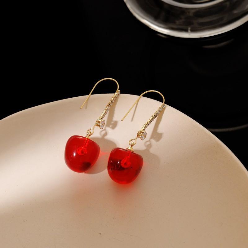 Dangle & Chandelier Year Fashion Crimson Cherry Earrings Korean Style Simple Sweet Temperament Earring Female Fine Jewelry WholesaleDangle
Dangle & Chandelier Year Fashion Crimson Cherry Earrings Korean Style Simple Sweet Temperament Earring Female Fine Jewelry WholesaleDangle