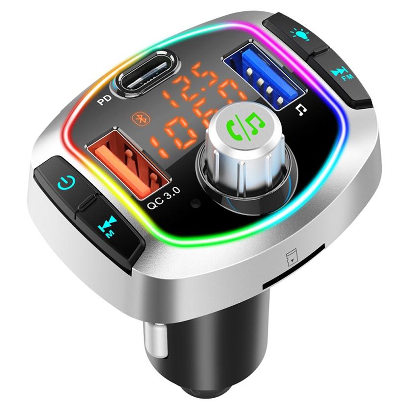 Car Bluetooth 5.0 FM Transmitter Wireless Hands Audio Receiver Auto MP3 Player 2.1A Dual USB Fast Charger Car Accessories280e
Car Bluetooth 5.0 FM Transmitter Wireless Hands Audio Receiver Auto MP3 Player 2.1A Dual USB Fast Charger Car Accessories280e