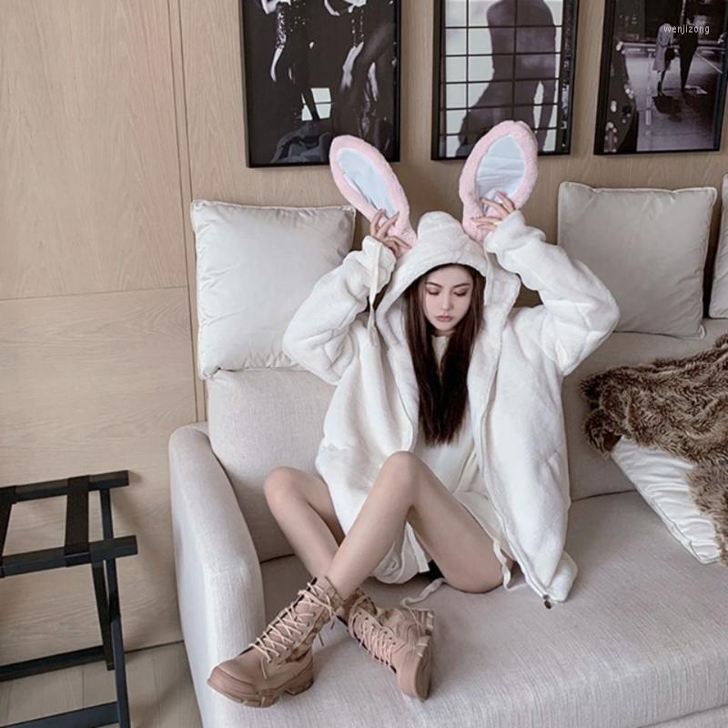 Women' Fur & Faux Women 2022 Winter Mew Jacket Female Mid-length Cute Hooded Coats Ladies Ears Rex Overcoats R331, White
Women' Fur & Faux Women 2022 Winter Mew Jacket Female Mid-length Cute Hooded Coats Ladies Ears Rex Overcoats R331, White