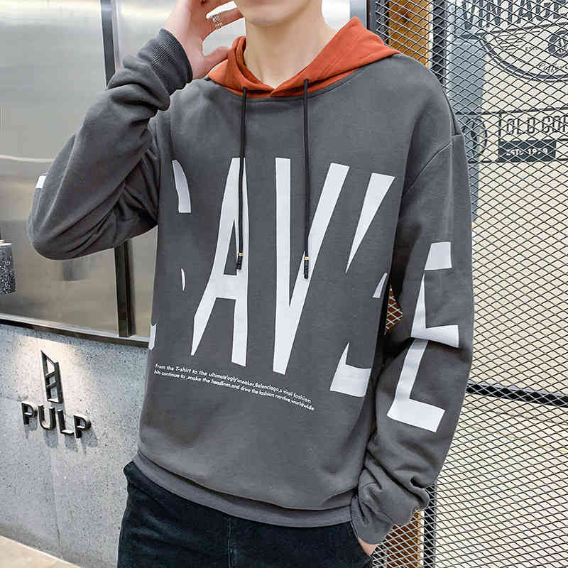 Pullover Hooded Sweater Men's 2021 New Upper Garment Long Sleeve T-shirt Bottomed Shirt Autumn Coat Loose, 9940 dark grey
Pullover Hooded Sweater Men's 2021 New Upper Garment Long Sleeve T-shirt Bottomed Shirt Autumn Coat Loose, 9940 dark grey