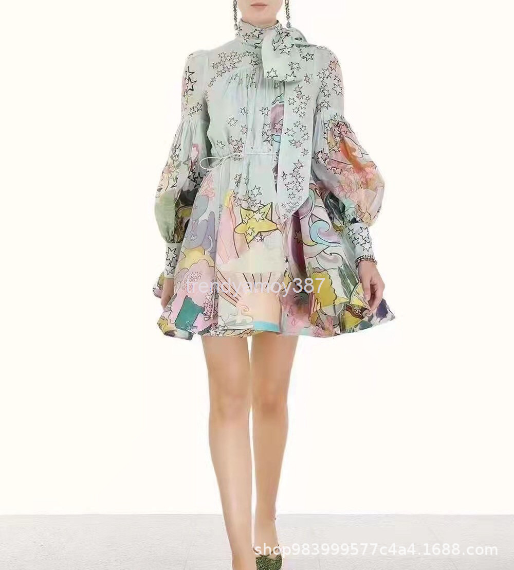 Casual Dresses Z home linen blended cartoon star printing Lantern Sleeve fluffy dress with belt Zim South Oil, 2# packaging bag
Casual Dresses Z home linen blended cartoon star printing Lantern Sleeve fluffy dress with belt Zim South Oil, 2# packaging bag