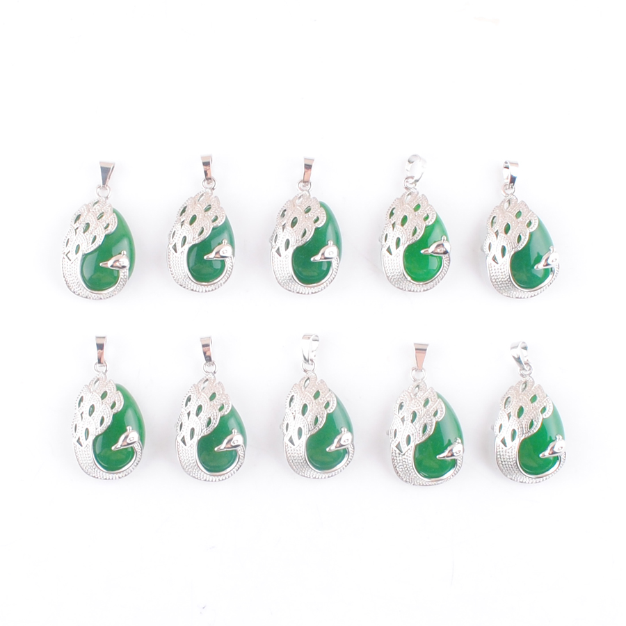 New Arrivals Green Jade Peacock Pendant Lucky Jewelry For Women Gift Natural Gemstone Cabochon Teardrop Silver Plated DN4638
New Arrivals Green Jade Peacock Pendant Lucky Jewelry For Women Gift Natural Gemstone Cabochon Teardrop Silver Plated DN4638