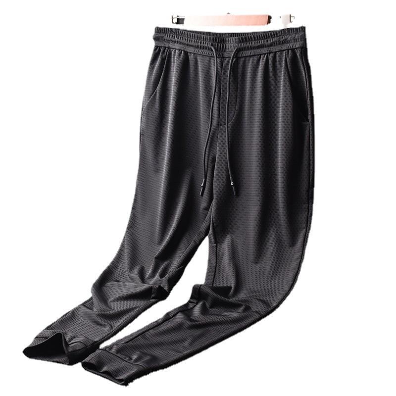 Men's Pants Ice Silk Men Summer Sports Casual Thin Loose Nine Points Mesh Male Trousers MA433Men's, Black
Men's Pants Ice Silk Men Summer Sports Casual Thin Loose Nine Points Mesh Male Trousers MA433Men's, Black