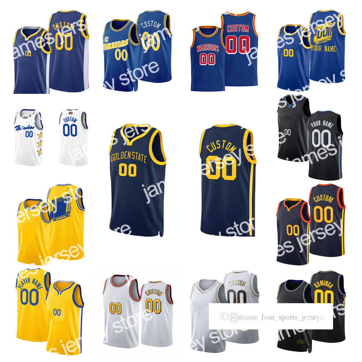 James Custom Printed 2023 Golden State''Warriors''New Basketball Jerseys Curry Thompson Wiggins Green Wiseman Kuminga Moody Poole
James Custom Printed 2023 Golden State''Warriors''New Basketball Jerseys Curry Thompson Wiggins Green Wiseman Kuminga Moody Poole
