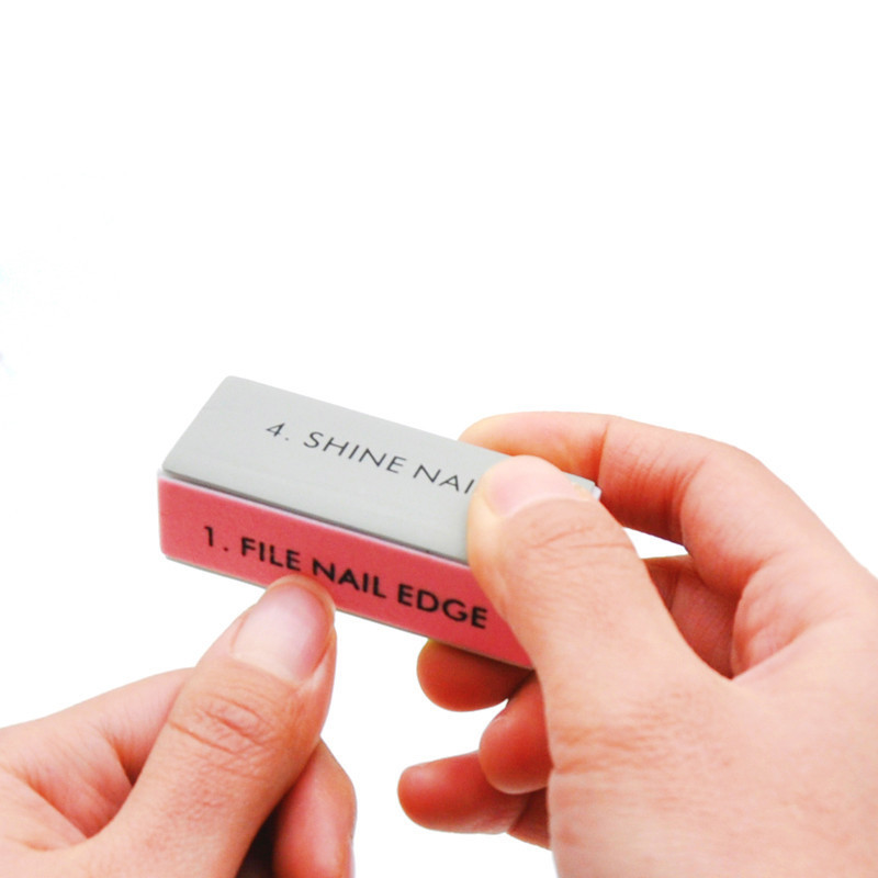 Mini Nail Buffer Block 100 PCS Sponge Sanding Buffing Lixa Accessory Lime 4 Side UV Gel Polish Files Shiny Tools 220705