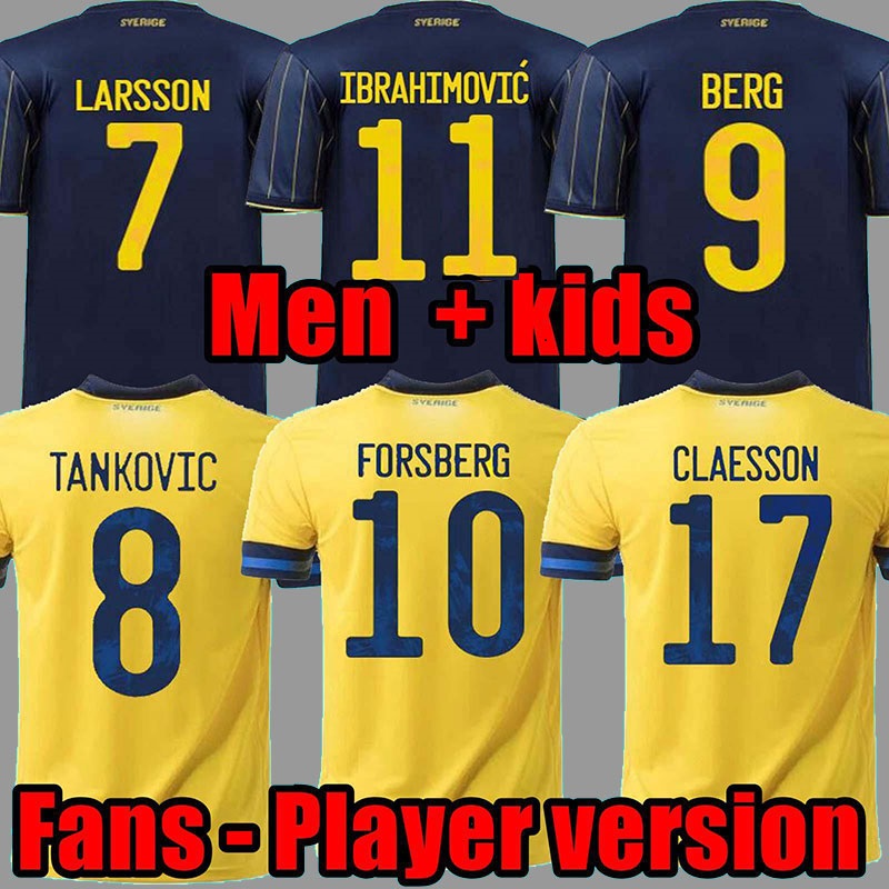 2021 Sweden soccer jerseys Fans Player Version FORSBERG LINDELOF GUIDETTI Fooball Shirt IBRAHIMOVIC KALLSTROM national maillot Man Kids, Home
2021 Sweden soccer jerseys Fans Player Version FORSBERG LINDELOF GUIDETTI Fooball Shirt IBRAHIMOVIC KALLSTROM national maillot Man Kids, Home