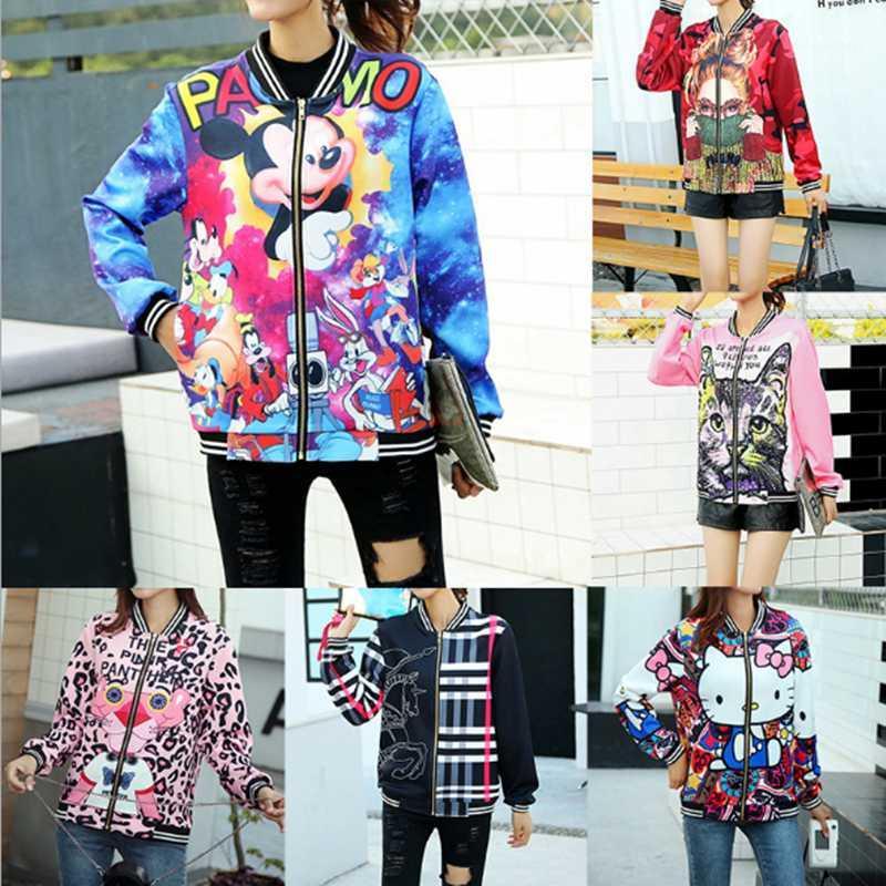 Women' Jackets Autumn Winter Adults Female Coat Fad Cartoon Loose Sleeve Casual Cardigan Baseball Uniform Outwear
Women' Jackets Autumn Winter Adults Female Coat Fad Cartoon Loose Sleeve Casual Cardigan Baseball Uniform Outwear