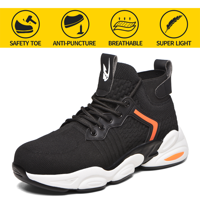Work Safety Shoes Men Lightweight Breathable Soft Comfortable Steel Toe Work Shoes Anti-smashing Puncture Proof Security, 782 black
Work Safety Shoes Men Lightweight Breathable Soft Comfortable Steel Toe Work Shoes Anti-smashing Puncture Proof Security, 782 black
