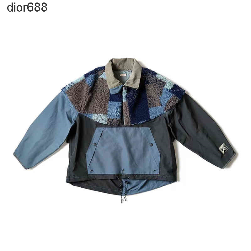 Kapital 21aw Hirata and Hiro stitched color blocked fleece men's women's casual half zipper jacket, Color panel
Kapital 21aw Hirata and Hiro stitched color blocked fleece men's women's casual half zipper jacket, Color panel