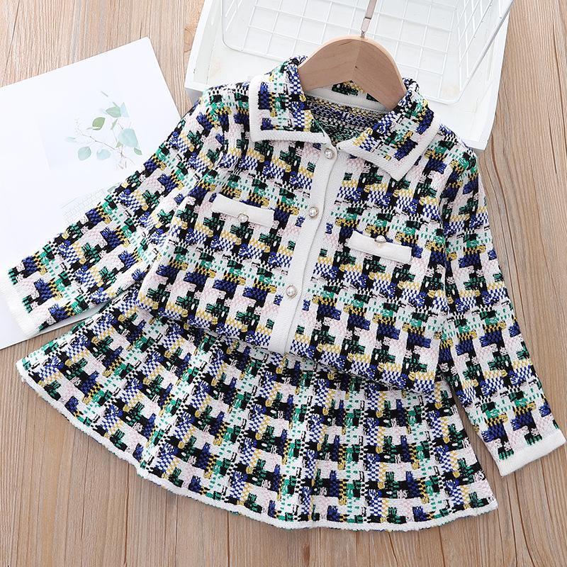 Clothing Sets 2Pcs Knitting Girls Suits Baby Outfits Fall Winter England Style Sweater Shirt Skirt For Kids 1-7TClothing, Black
Clothing Sets 2Pcs Knitting Girls Suits Baby Outfits Fall Winter England Style Sweater Shirt Skirt For Kids 1-7TClothing, Black