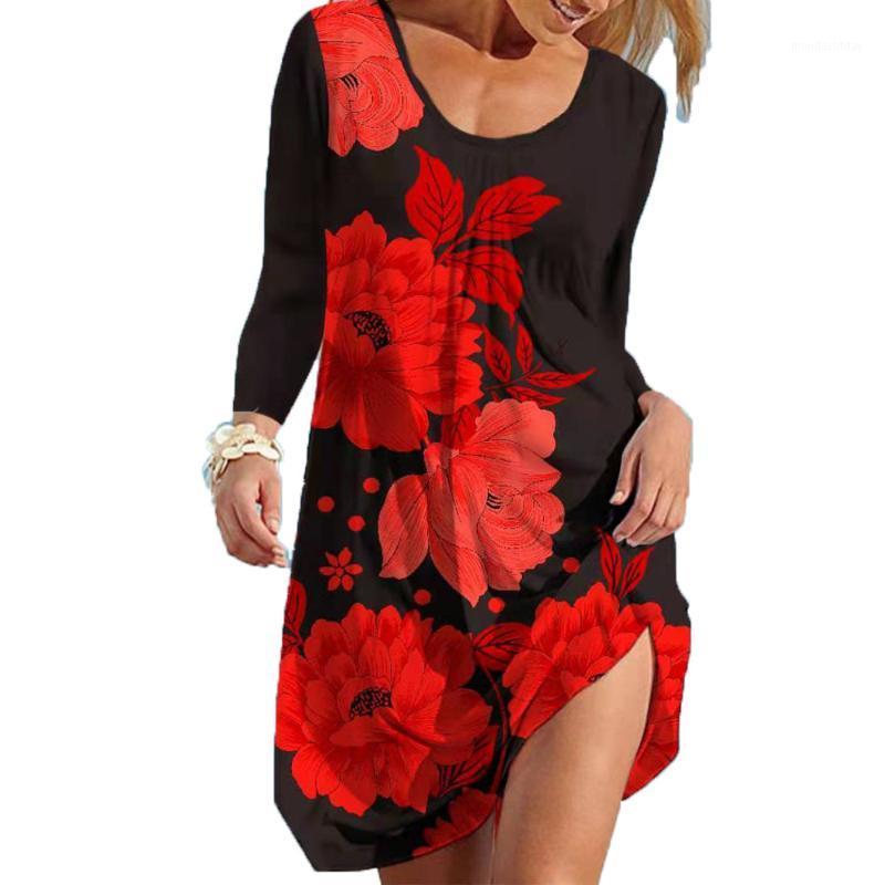 Casual Dresses 2022 Autumn Fashion Spinning Cotton 7-color Digital Printed Long Sleeve Pleated Skirt Vestidos, Style2
Casual Dresses 2022 Autumn Fashion Spinning Cotton 7-color Digital Printed Long Sleeve Pleated Skirt Vestidos, Style2