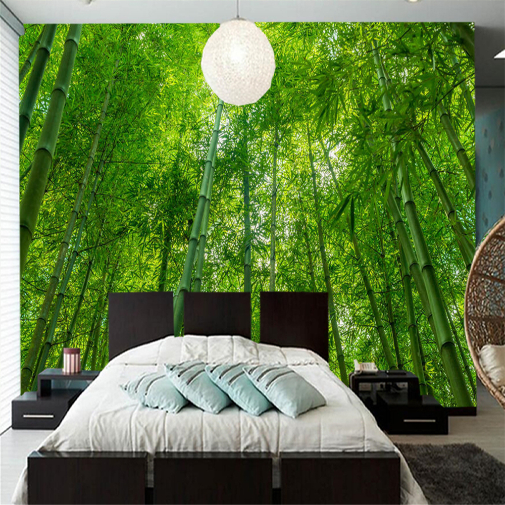 Papel de parede Bamboo forest wallpaper nature background 3d wallpaper mural,living room tv wall bedroom wall papers home decor
