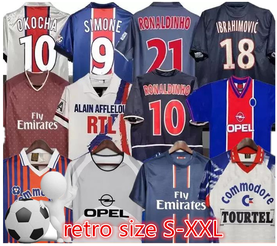OKOCHA Retro SOCCER JERSEY 93 94 95 96 LEROY ADAILTON Beckham 98 99 00 01 02 03 90 92 classic RAI ANELKA Ibrahimovic camisas de futebol RONALDINHO SIMONE psgs 666, White
OKOCHA Retro SOCCER JERSEY 93 94 95 96 LEROY ADAILTON Beckham 98 99 00 01 02 03 90 92 classic RAI ANELKA Ibrahimovic camisas de futebol RONALDINHO SIMONE psgs 666, White