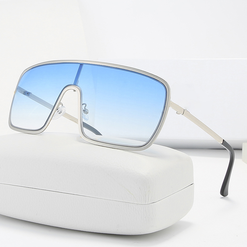 Oversized Square Sunglasses Men Ladies Wayfarer UV Protection Retro Plate Full Frame Glasses Aviator Sunglasses Goggles Windproof With Cases