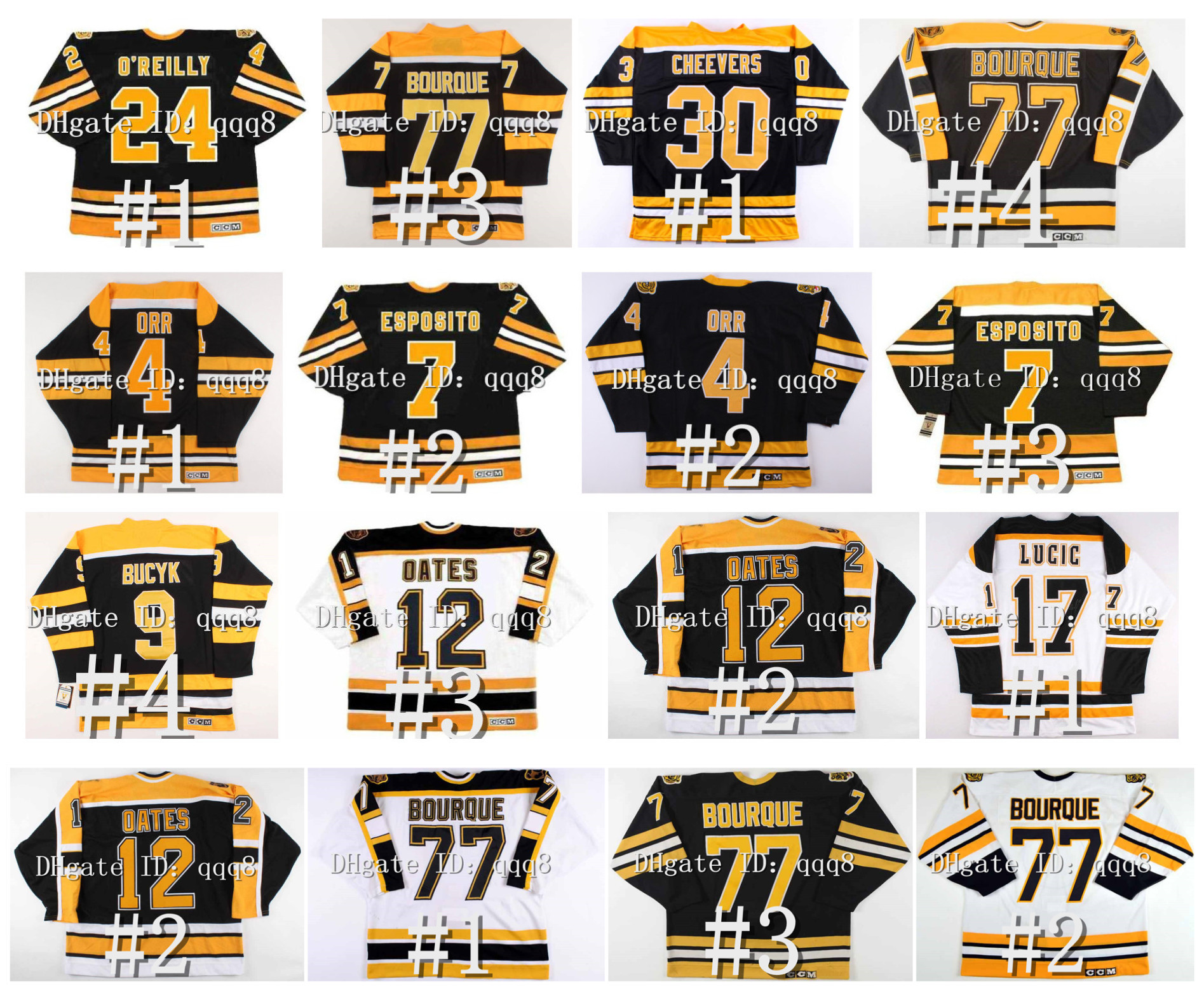 Vintage Bruins Ray Bourque Hockey Jersey Bobby Orr Cam Neely Phil Esposito Adam Oates Johnny Bucyk Derek Sanderson TERRY O'REILLY Gerry Cheevers Patrice Bergeron, As pic
Vintage Bruins Ray Bourque Hockey Jersey Bobby Orr Cam Neely Phil Esposito Adam Oates Johnny Bucyk Derek Sanderson TERRY O'REILLY Gerry Cheevers Patrice Bergeron, As pic