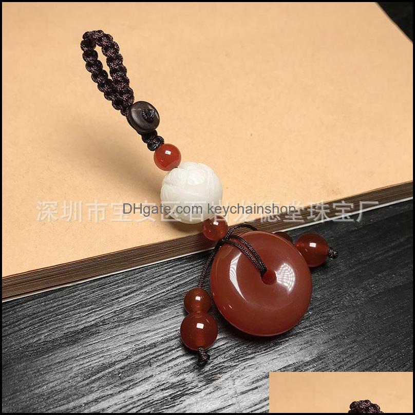 Keychains Fashion Accessories Natural Agates Stone Round Pendant Handmade Carved Lotus Key Ring Holder For Women Car Bags Ac Dhizf
Keychains Fashion Accessories Natural Agates Stone Round Pendant Handmade Carved Lotus Key Ring Holder For Women Car Bags Ac Dhizf