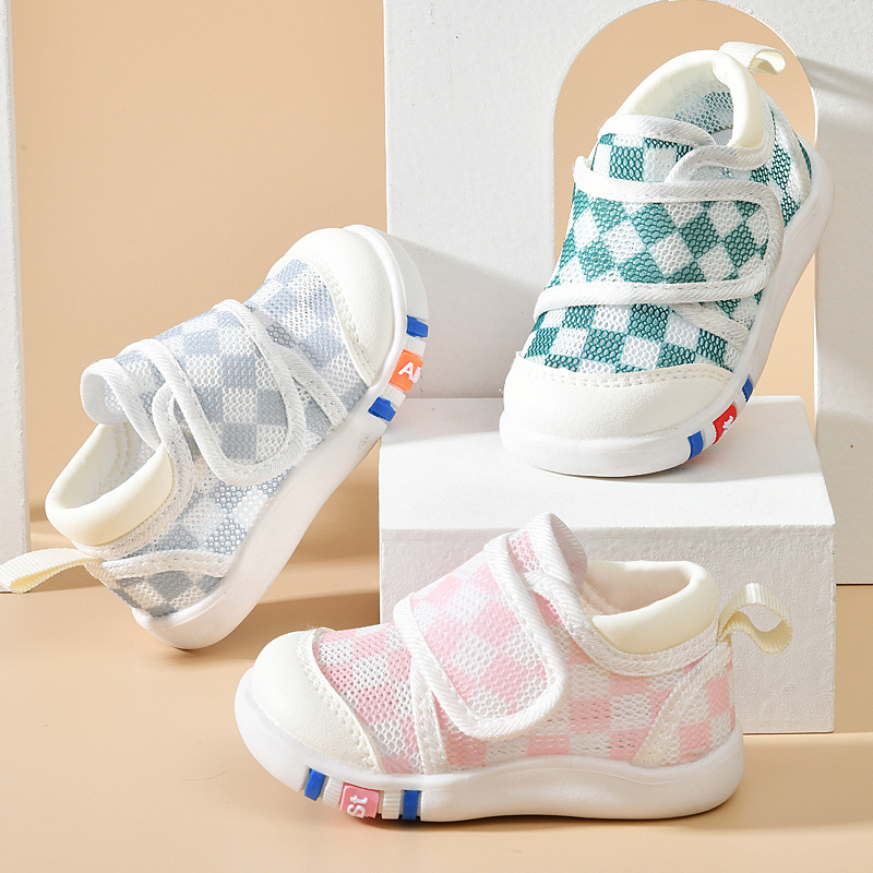 Baby First Walkers Shoes Pink Green Grid Pattern Children Summer Sandals Non Slip Soft Sole Infant Kids Mesh Shoe 293 E3
Baby First Walkers Shoes Pink Green Grid Pattern Children Summer Sandals Non Slip Soft Sole Infant Kids Mesh Shoe 293 E3