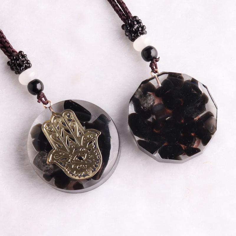 Pendant Necklaces Free From 1Pc 7 Chakra Hand Statement Black Onyx Unisex Men Women Yoga Healing Orgone Necklace Reiki Meditation Jewelry
Pendant Necklaces Free From 1Pc 7 Chakra Hand Statement Black Onyx Unisex Men Women Yoga Healing Orgone Necklace Reiki Meditation Jewelry