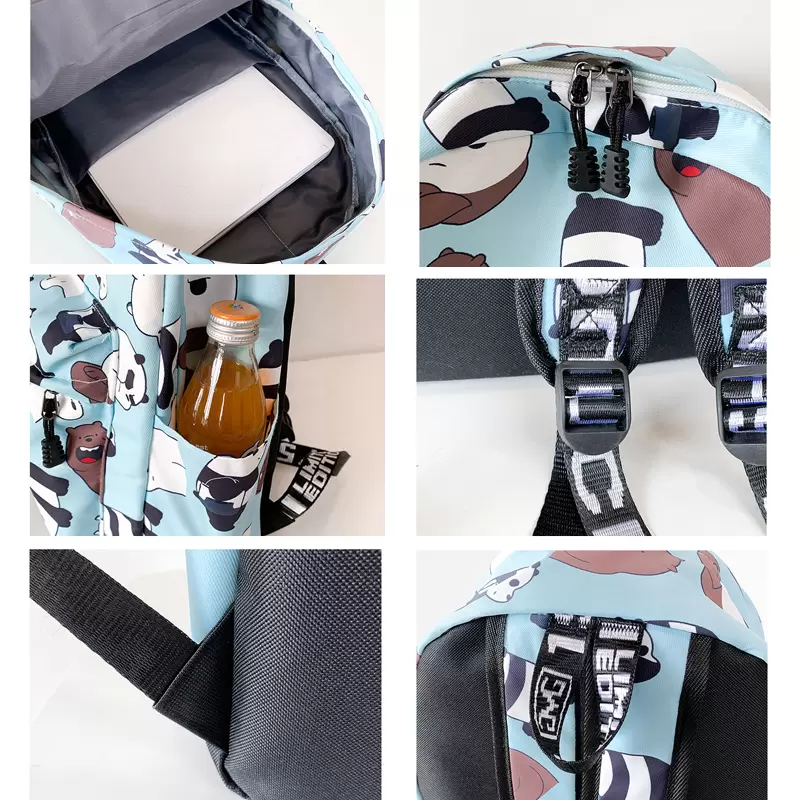 Waist bagsWomens Nylon School Backpack for Girls Large Capacity Printed Laptop Travel Bag Korean Fashion Cute Womens Handbag 2021 M027
Waist bagsWomens Nylon School Backpack for Girls Large Capacity Printed Laptop Travel Bag Korean Fashion Cute Womens Handbag 2021 M027