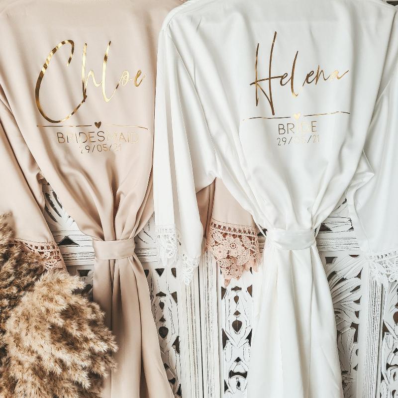 Women's Sleepwear Custom Bridesmaid Robes Team Bride Robe Gift Satin Lace Dressing Gown Bridal Party Wedding RobeWomen's, Black
Women's Sleepwear Custom Bridesmaid Robes Team Bride Robe Gift Satin Lace Dressing Gown Bridal Party Wedding RobeWomen's, Black