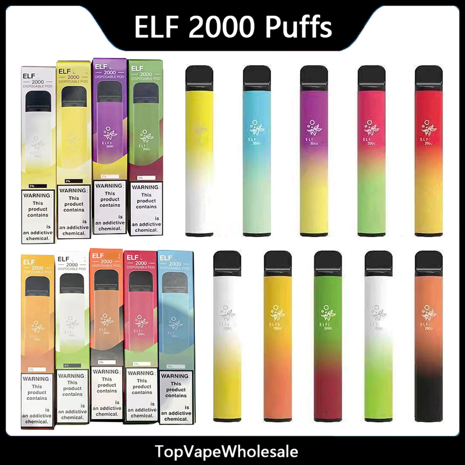 ELF 2000 Puffs Disposable E Cigarettes Vape Pen 5.5ml Prefilled Cartridge Pod Device 950mAh Batteies Vaporizer Elf Bar BC 4000 Vapes Elux Legend
ELF 2000 Puffs Disposable E Cigarettes Vape Pen 5.5ml Prefilled Cartridge Pod Device 950mAh Batteies Vaporizer Elf Bar BC 4000 Vapes Elux Legend