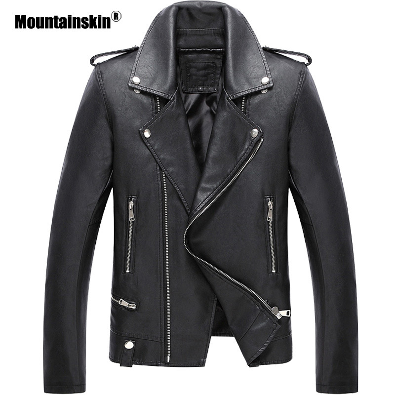 Mountainskin Men' Leather Jacket Autumn Cool Men Fashion PU Coat Male Short Motorcycle Leather Jacket Brand Clothing SA792 220812, Black
Mountainskin Men' Leather Jacket Autumn Cool Men Fashion PU Coat Male Short Motorcycle Leather Jacket Brand Clothing SA792 220812, Black