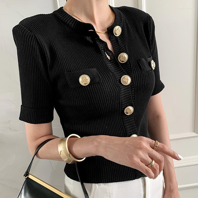 Women' Knits & Tees White Elegant Knitted Cardigans Women 2022 Summer Golden Button Cropped Tops O-neck Business Work Pink Cardigan Office
Women' Knits & Tees White Elegant Knitted Cardigans Women 2022 Summer Golden Button Cropped Tops O-neck Business Work Pink Cardigan Office