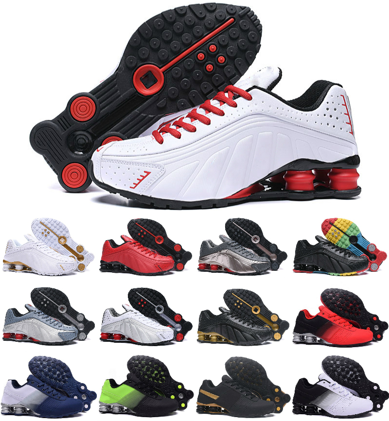 Shoxs Tl R4 301 Men Running Shoes Triple white red pink green Metallic Silver Racer Blue Enigma Black Neon outdoor sports jogging walking casual shoes
Shoxs Tl R4 301 Men Running Shoes Triple white red pink green Metallic Silver Racer Blue Enigma Black Neon outdoor sports jogging walking casual shoes