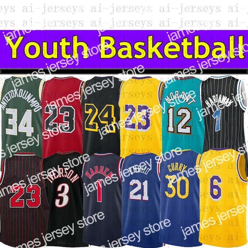 James Basketball Jerseys 1 Harden 21 Embiid 30 Curry 1 Hardaway 34 Antetokounmpo 12 Morant 3 Iverson Stitched Youth Kids size S M XL
James Basketball Jerseys 1 Harden 21 Embiid 30 Curry 1 Hardaway 34 Antetokounmpo 12 Morant 3 Iverson Stitched Youth Kids size S M XL