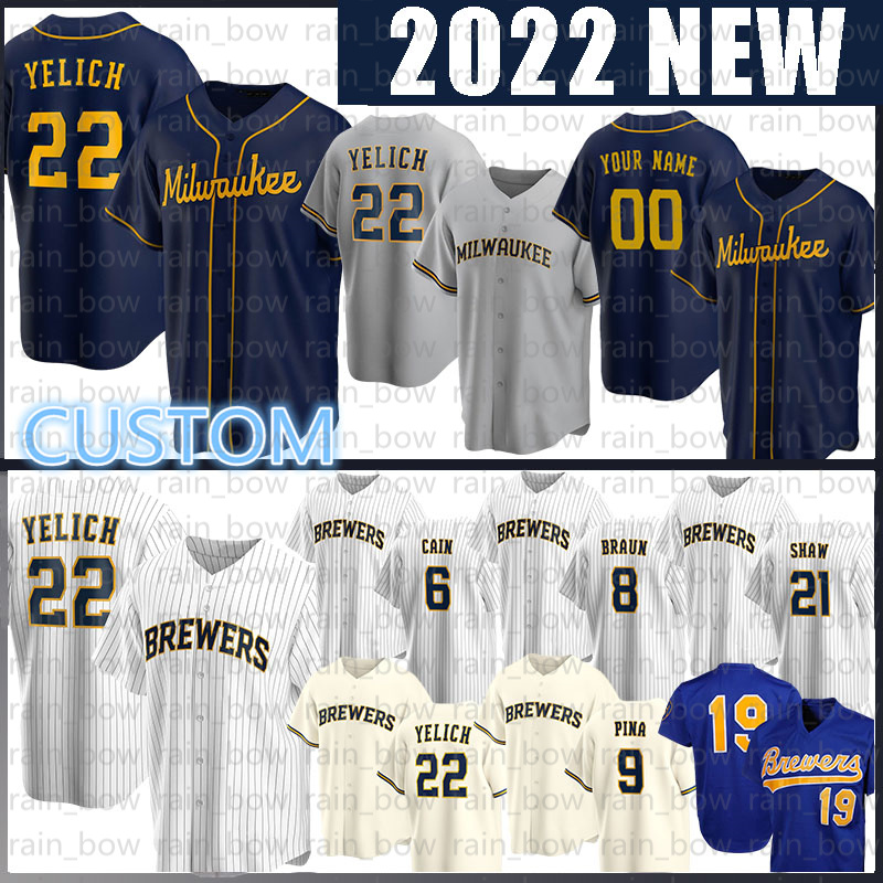 Milwaukee Baseball Jersey Brewers 22 Christian Yelich 27 Willy Adames Robin Yount Lorenzo Cain JC Mejia Hunter Renfroe Feliciano Corey Ray Luis Urias Woodruff Wong, Mens(size:m-3xl)niangjiuren
Milwaukee Baseball Jersey Brewers 22 Christian Yelich 27 Willy Adames Robin Yount Lorenzo Cain JC Mejia Hunter Renfroe Feliciano Corey Ray Luis Urias Woodruff Wong, Mens(size:m-3xl)niangjiuren
