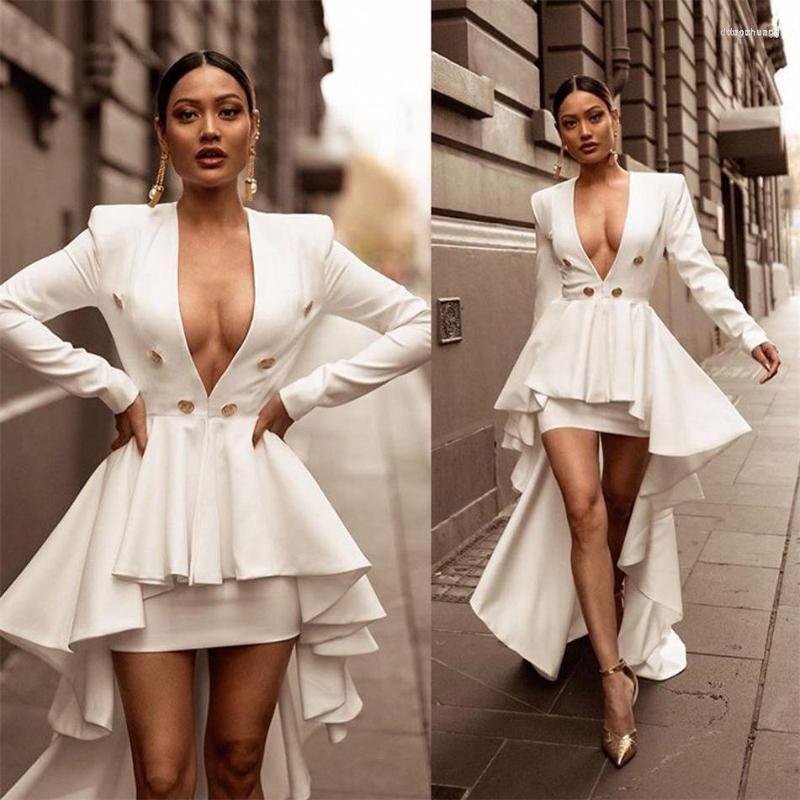 Casual Dresses Deep V-neck Elegant Party Prom Dress Women 2022 Autumn Ruffled Skirt Satin Long-sleeved Evening Irregular
Casual Dresses Deep V-neck Elegant Party Prom Dress Women 2022 Autumn Ruffled Skirt Satin Long-sleeved Evening Irregular